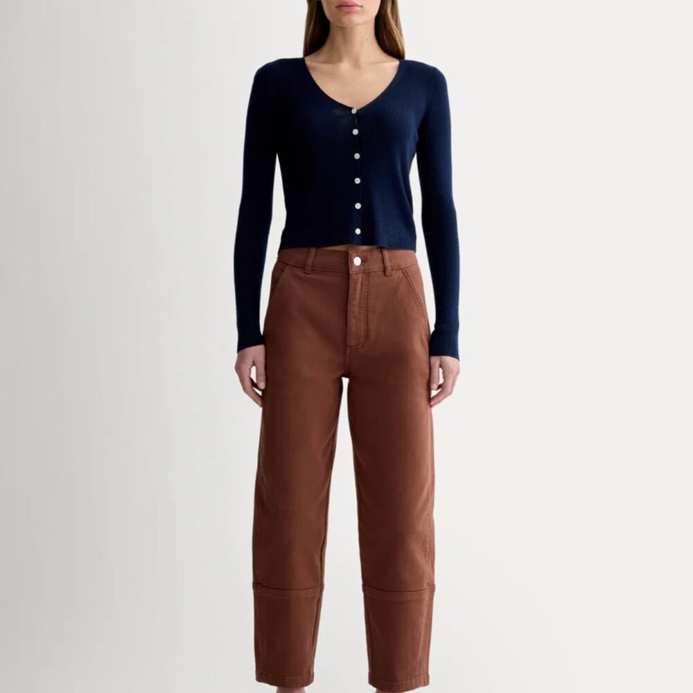 Everlane The Utility Barrel Pant in Rosewood